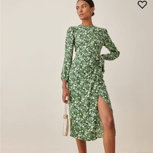 Reformation Reza Dress, size 8, autumnal